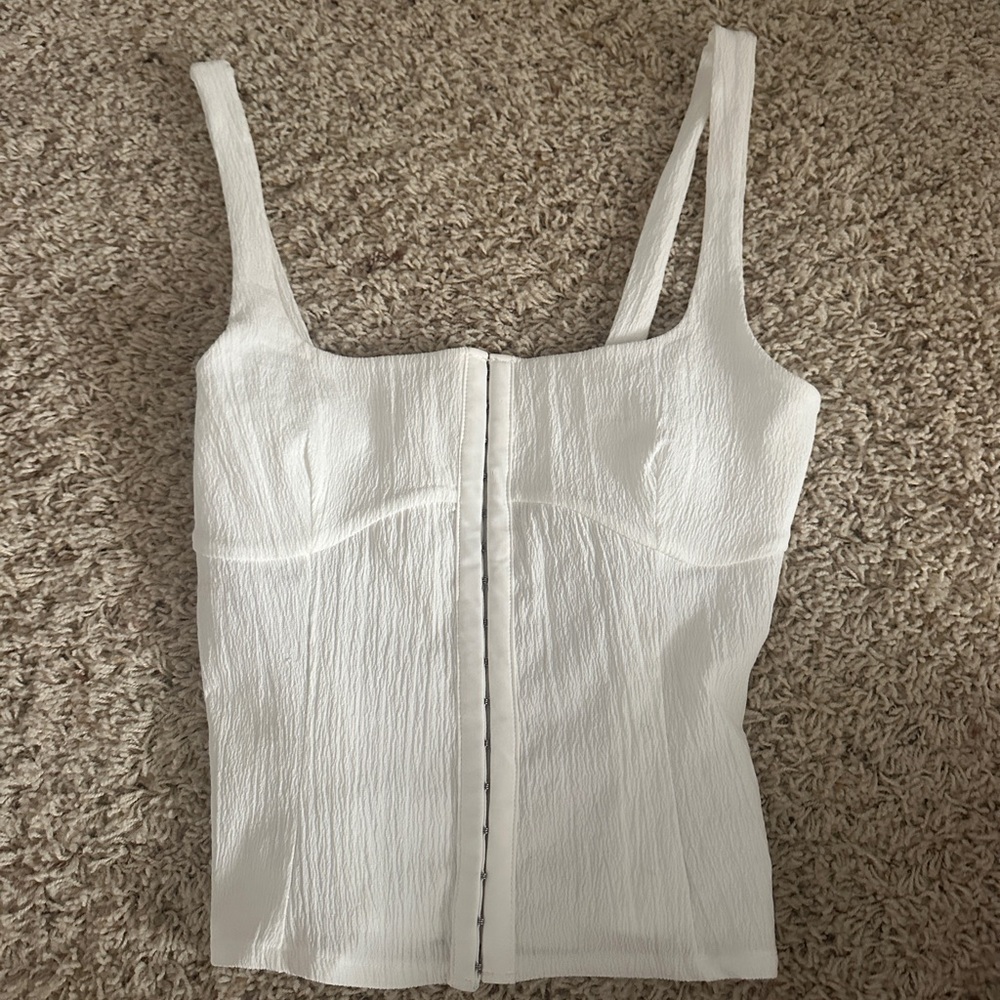 White Corset Women's Top